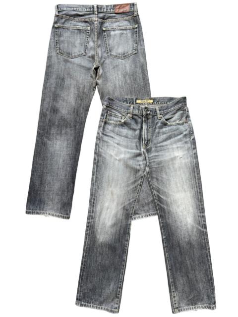 Vintage UJ Distressed Regular Fit Straight Denim Jeans 33x29