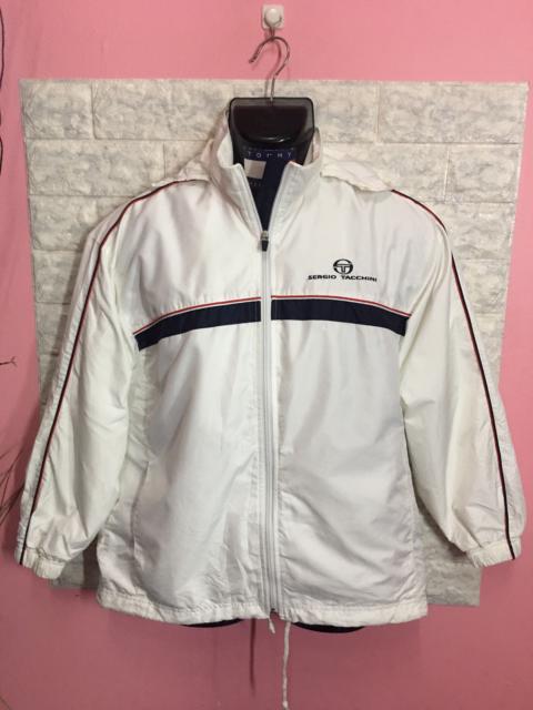 Other Designers Vintage - Rare Windbreaker Hoodie Sergio Tacchini