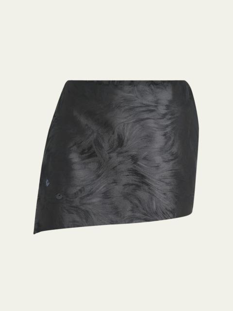 Cat Mini Asymmetric Skirt