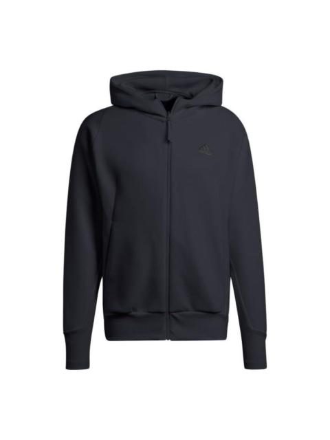 adidas adidas Z.N.E. Premium Full-Zip Hooded Track Jacket 'Black' IN5089