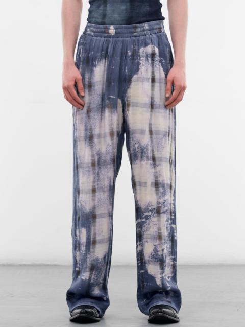Diesel P-Olly Blue X-Ray Check Sweatpants