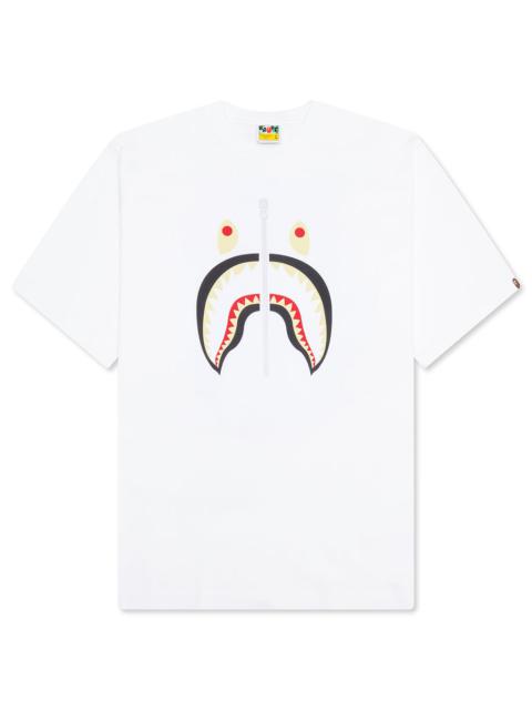 A BATHING APE® SHARK TEE CHINA - WHITE