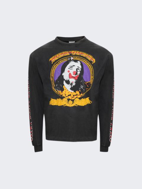 SAINT M×××××× Born Saint Long Sleeve T-shirt Black
