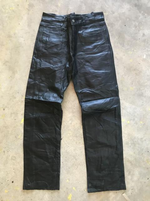 Other Designers Harley Davidson - Black Leather Harley Davison Pants Leather Biker