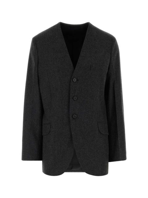 Jil Sander Jil Sander Women Charcoal Wool Blazer