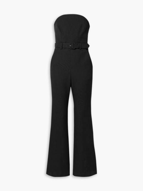 A.L.C. Kate strapless belted twill jumpsuit