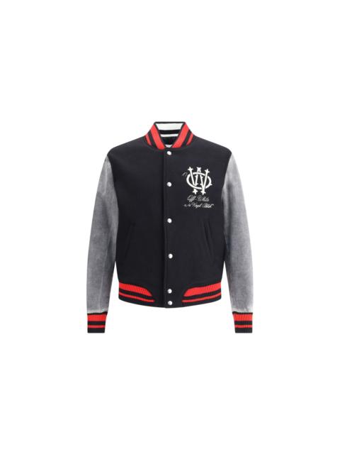 Off-White GOTHINC OW WOOL DEN REG VARSITY BOMBER