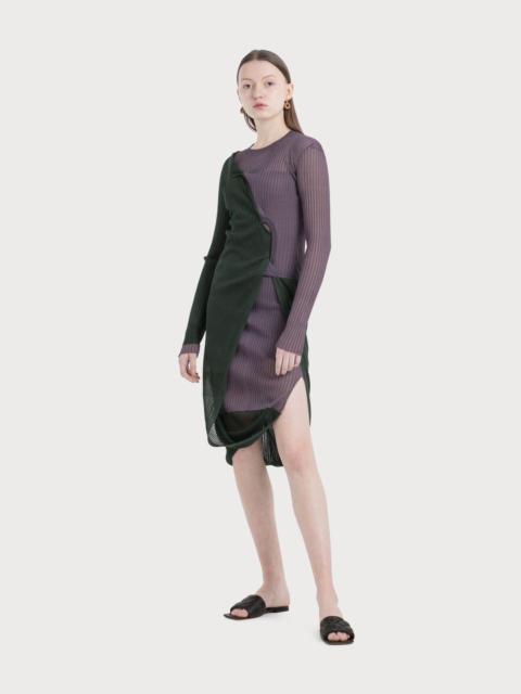 Bottega Veneta SILK RIBBED KNIT DRESS