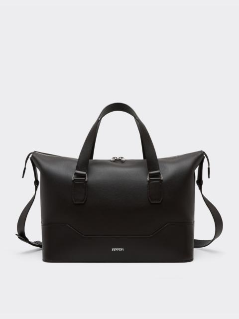 Ferrari Garnet leather duffle bag