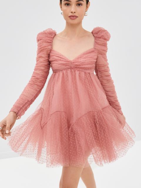 Tulle Ruched Mini Dress