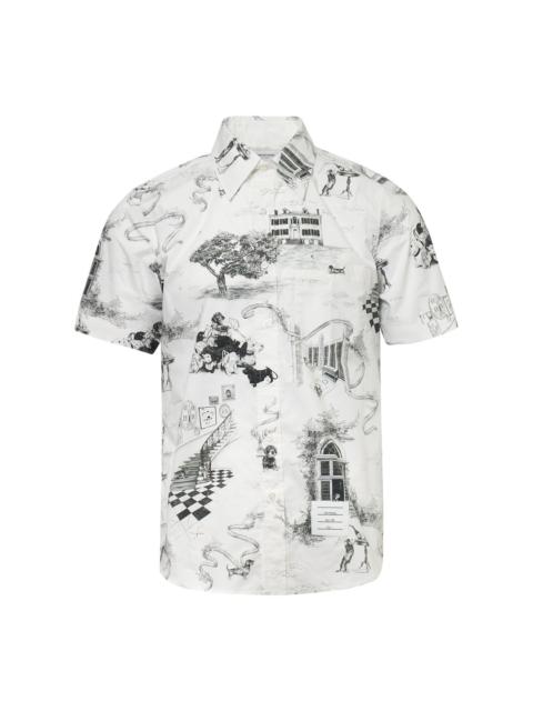 Thom Browne Straight Fit Button Down Shirt