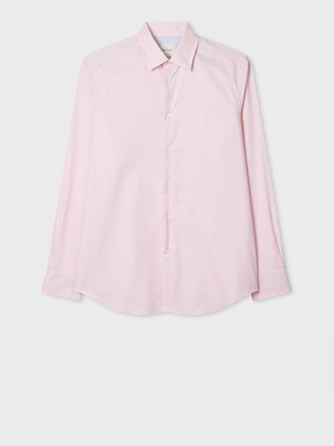 Paul Smith Tailored-Fit Pink Dobby Cotton Easy Care Shirt