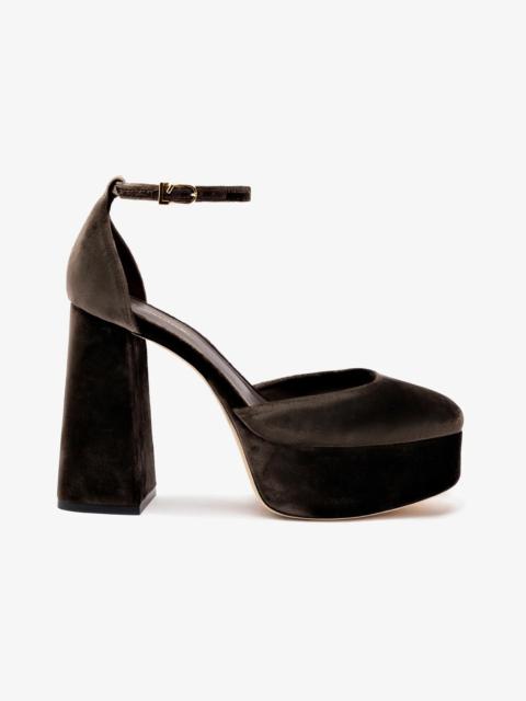 Larroudé Ari Pump In Expresso Velvet