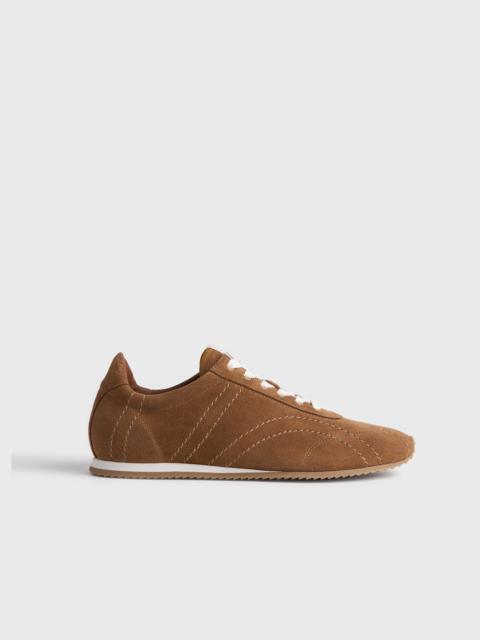 TOTEME Flex suede sneakers copper
