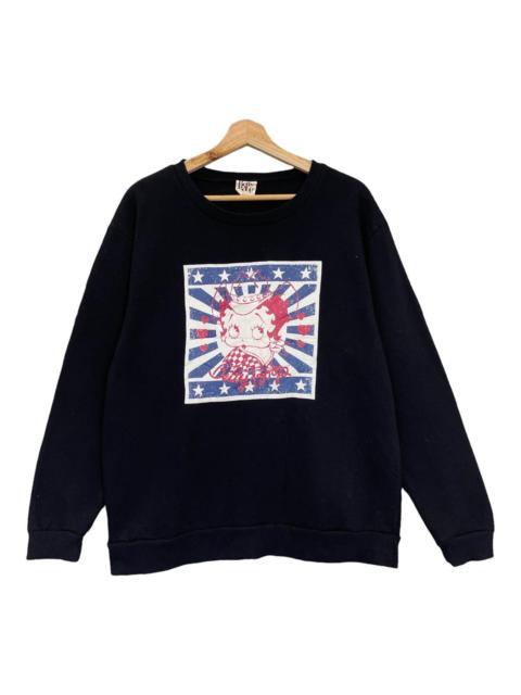 Other Designers Cartoon Network - Vintage Betty Boop Big Logo Crewneck Sweatshirt Size M