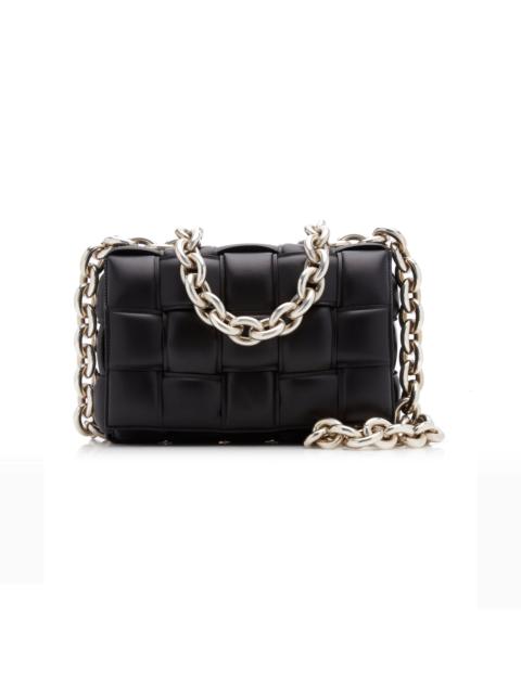 Bottega Veneta The Chain Padded Cassette Leather Bag black