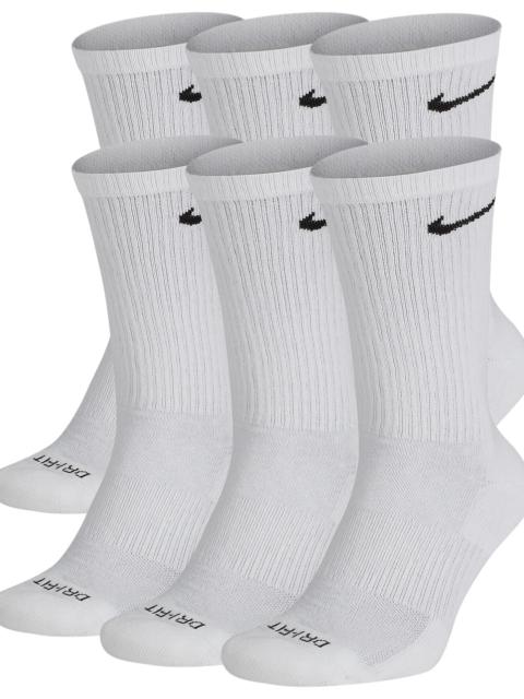 Nike Nike Mens Nike 6 Pack Everyday Plus Cushioned Socks