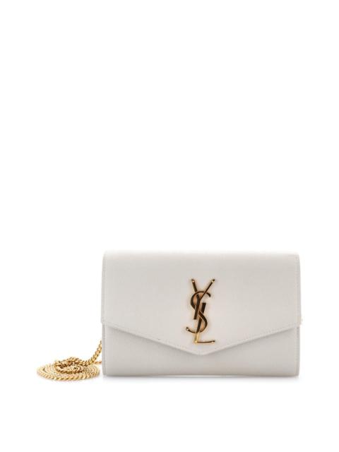 SAINT LAURENT Saint Laurent Beige Sheep Leather Uptown Chain Wallet (Authentic Pre-Loved)