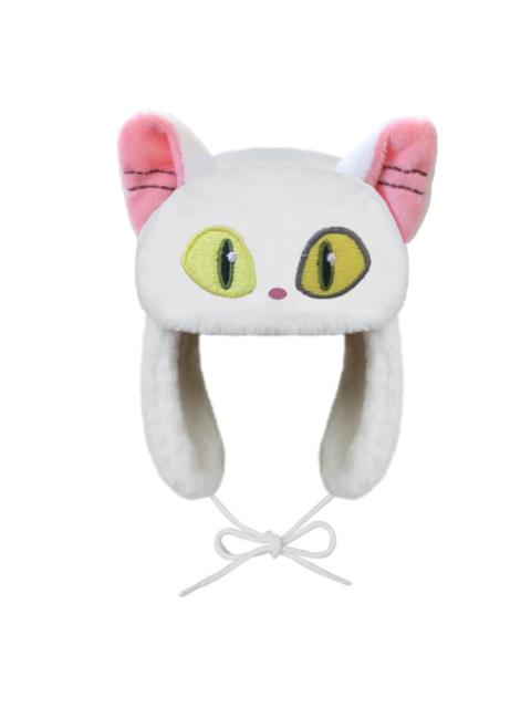 Other Designers Japanese Cartoon Anime Daijin Cat and Sadaijin Cats Ushanka White Hat Cute Y2K Warm Winter Hat