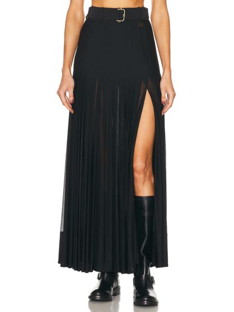 Pleated Long Skirt
