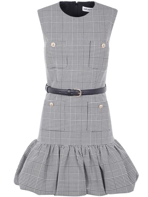 self-portrait Prince Boucle Sleeveless Midi Dress