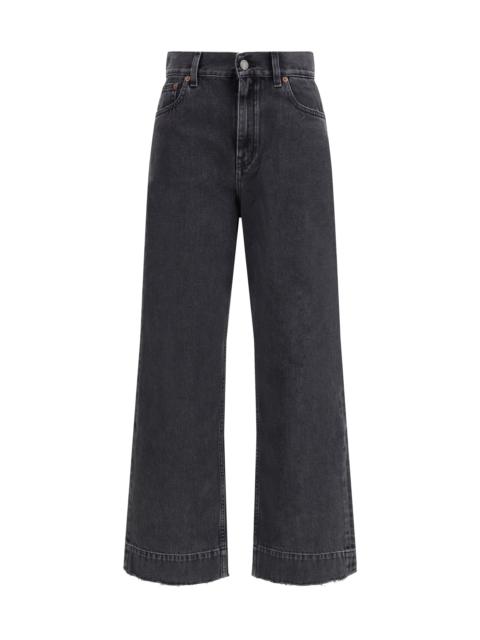 Chloé Chloé Women High-Waisted Cropped Denim Jeans