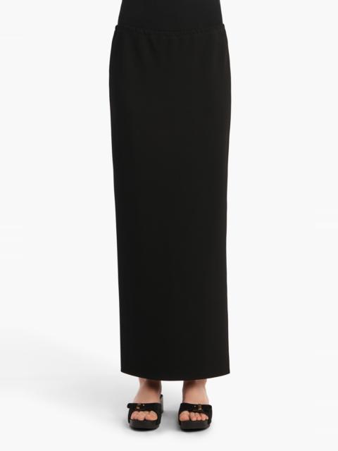 Khaite Lilith Compact Crepe Jersey Maxi Skirt in Black at Nordstrom