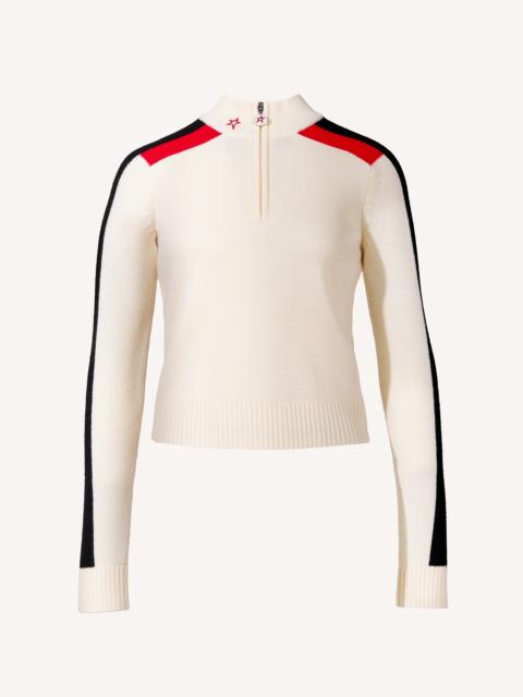 PERFECT MOMENT LA Tour Merino Wool 1/4 Zip Sweater