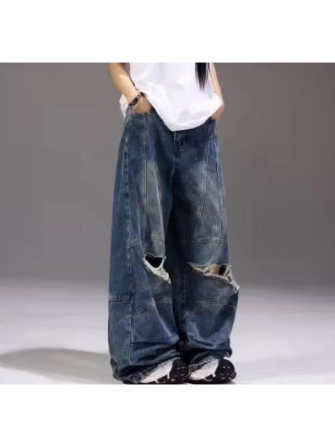 Japanese Brand - casual ripped jeans
