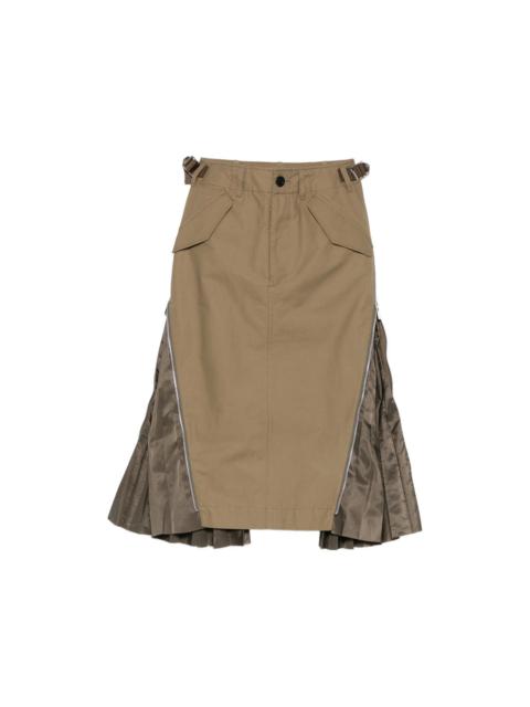 sacai Sacai Green Skirts - Pleated Skirts Women