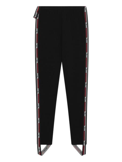 GCDS logo-tape leggings