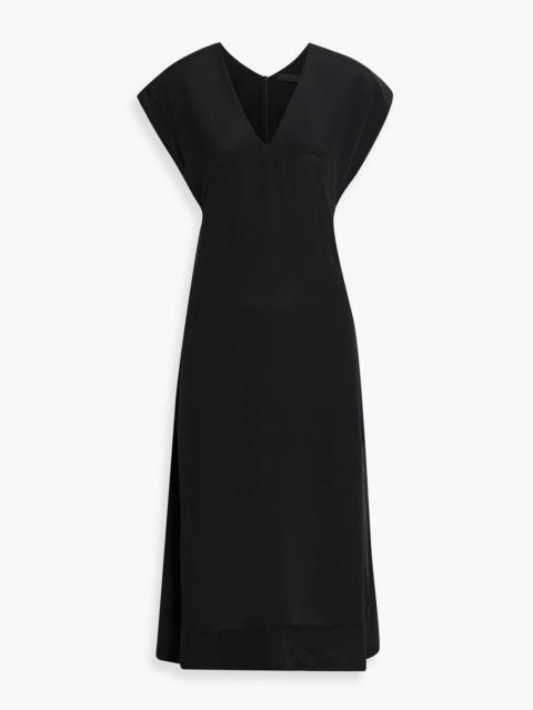 WARDROBE.NYC Silk-crepe midi dress