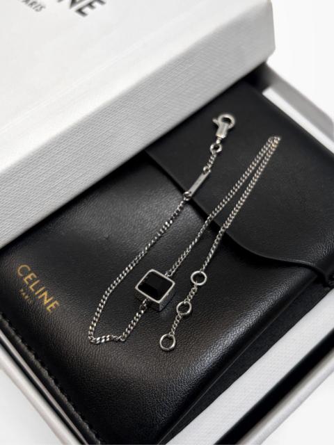 CELINE Celine SS20 Black Onyx 925 Silver Bracelet by Hedi Slimane