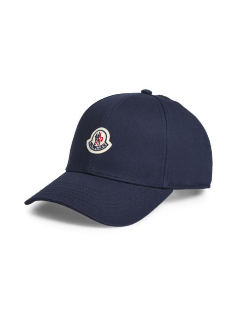 Moncler Moncler Logo Patch Adjustable Baseball Cap in Navy Blue at Nordstrom