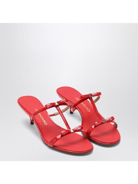 FERRAGAMO Ferragamo Flame Red Mini Bow Sandals Women