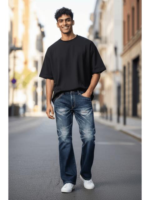 Other Designers 💎TORNADO MART Blue Gemstone Inclusions Whiskers Punk Flare