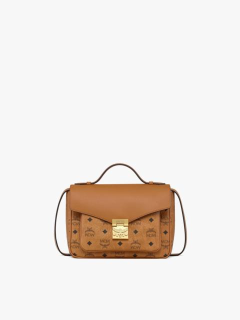 MCM Tracy Satchel in Visetos Leather Mix