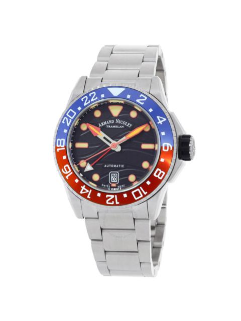 Other Designers Armand Nicolet JSH GMT Automatic Black Dial Men's Watch A487RGN-NO-MA2481AA