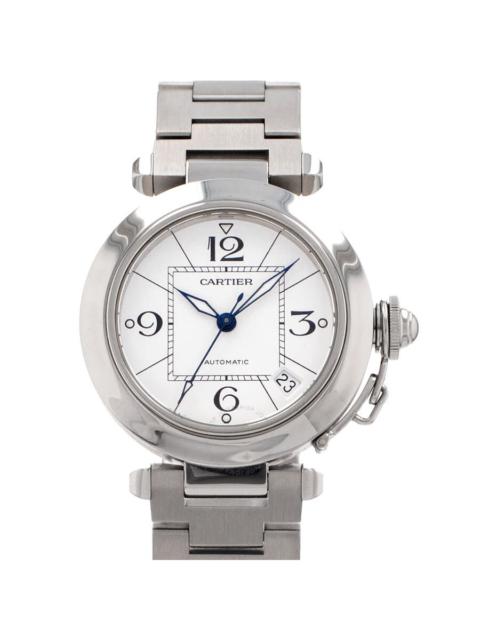 Pre-owned Cartier Pasha Automatic White Dial Men's Watch W31074M7