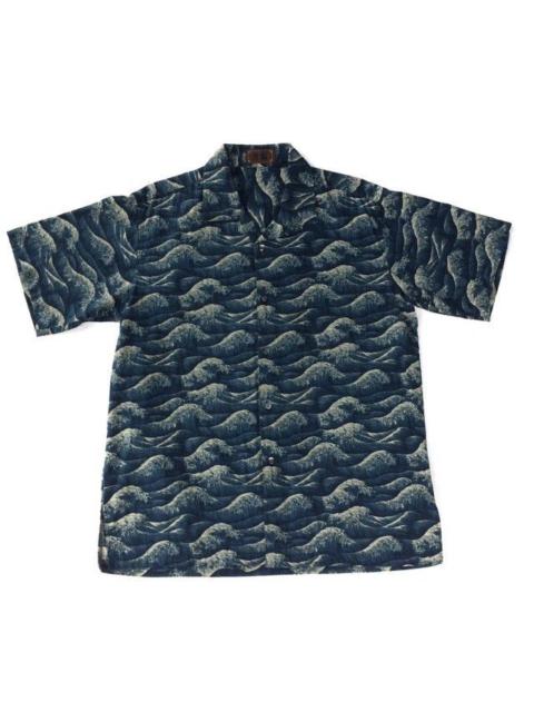 Other Designers Japanese Brand - Japanese Traditional Overprint Shirt Button Up