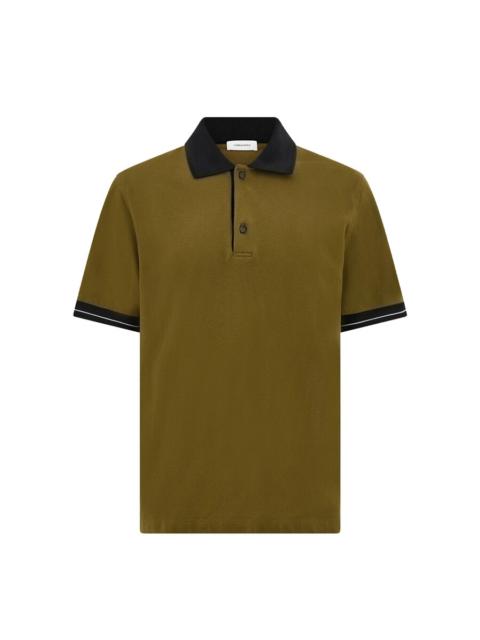 FERRAGAMO Ferragamo Men's Color Block Detail Polo Shirt, Size Small