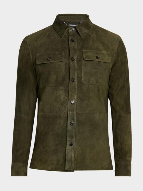 Men's Suede Overshirt