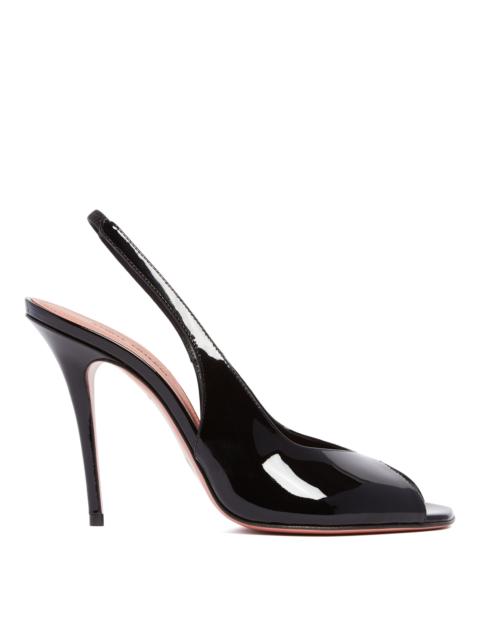 Amina Muaddi Black Kristina Sling Pumps