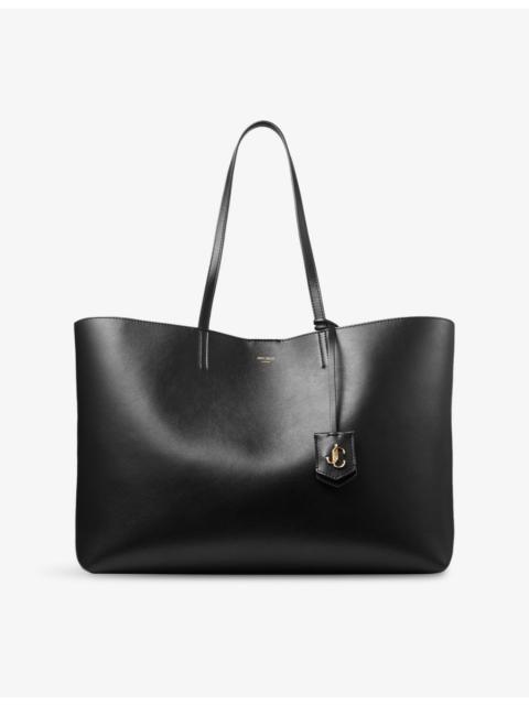 JIMMY CHOO Nine2Five East-West Leather Tote Bag