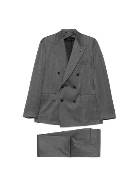 Other Designers TAGLIATORE - Tagliatore Grey Suits - Double  Breasted Suits Men