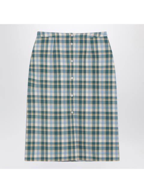 Prada Prada Ottanio Pencil Skirt With Check Pattern Women