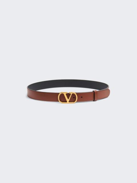 Valentino Vlogo Signature Belt Deep Caramel