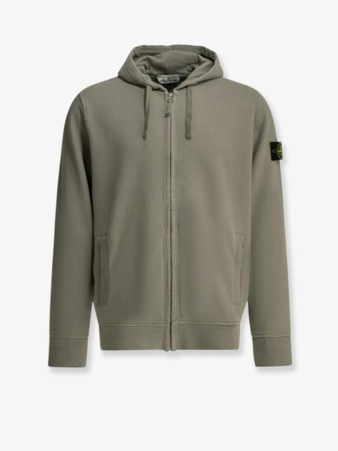 Stone Island Stone Island Organic Cotton Sweatshirt With Lateral Logo Patch