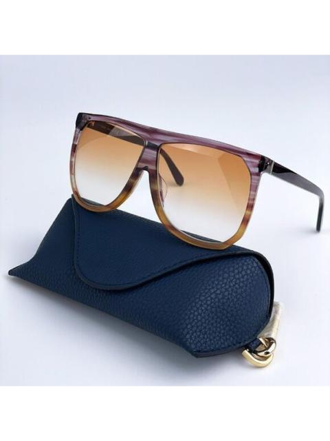 Loewe NEW Loewe LW4001F FILIPA 83V Purple Stripe Multicolour Shield Women Sunglasses