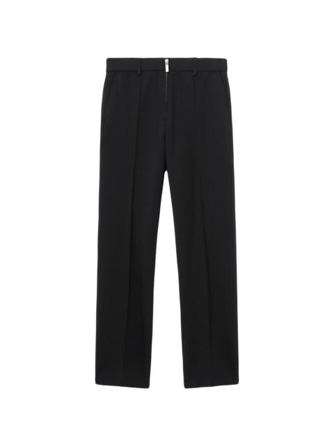 Helmut Lang exposed-zip trousers